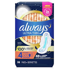 For Always Maxi Size 3 Extra Long Feminine <b>Pads</b> 33 Count - Product Image 5
