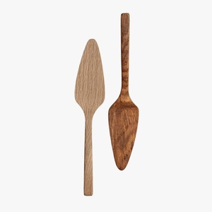 Ensemble de couteau à pâtisserie couteau à gâteau et serveur en acacia personnalisé Meilleur prix Serveur en bois d'aspect moderne pour gâteau - Product Image 5