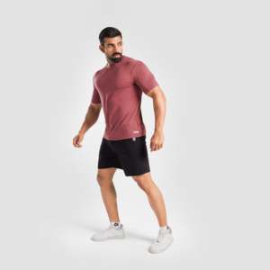 เสื้อยืด GAI Men's Dash สีชมพูอ่อน ระบายอากาศได้ดี ทรงหลวม สไตล์สตรีทแวร์ พร้อมโลโก้แบบกดติด ผ้าถักน้ำหนัก 300 กรัม - Product Image 4