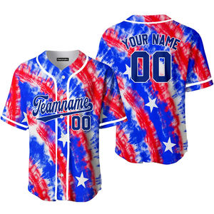Imprimé personnalisé Livraison rapide Tenue de maillot de softball pour hommes Uniformes bleus Sublimation de prix bon marché pour adultes - Product Image 6