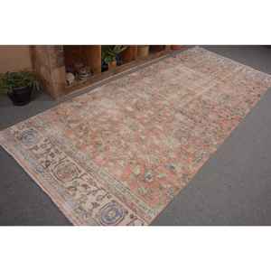 Tapis Vintage en Laine Turque 43X103 pieds Orange Bleu Tapis Plat Tissé Surdimensionné avec Support en Latex pour Décorations de Salon - Product Image 5