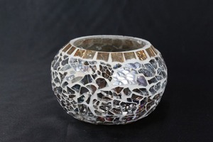 Portavelas de Cristal de Marrakech para Velas de Té, Hechos a Mano con Mosaico de Cristal - Product Image 5