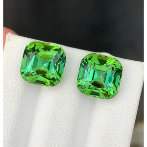 Pierre précieuse naturelle de tourmaline d'Afghanistan, 9,30 TCW, coupe excellente, paire parfaite. - Product Image 1