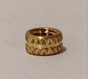 Insert de moletage en laiton de qualité supérieure Insert fileté industriel de haute précision Fabricant OEM ODM Fournisseur en gros Exportation en vrac - Product Image 6