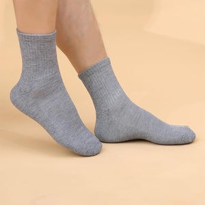 athletic <b>socks</b> Embroidery Logo Anti-Bacterial Breathable Eco-Friendly Cotton Crew <b>Socks</b> for <b>Men's</b> Casual Athletic Use Wholesale - Product Image 3