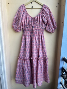 Vestido de algodón con escote corazón para mujer, vestido Midi informal, maxi largo de algodón indio - Product Image 5