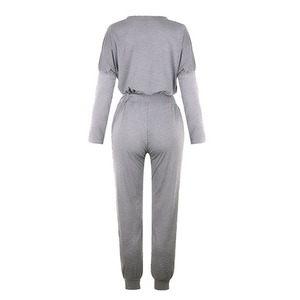 Vêtements de rue à capuche teints OEM et ODM 100% coton Survêtement de sport ajusté absorbant la sueur pour femmes - Product Image 3