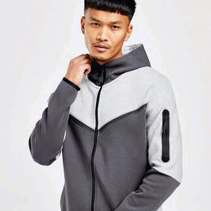2025 personalizado 100% algodón Jogging Sweat Suit cómodo y duradero con cremallera completa transpirable para ropa de invierno informal - Product Image 6