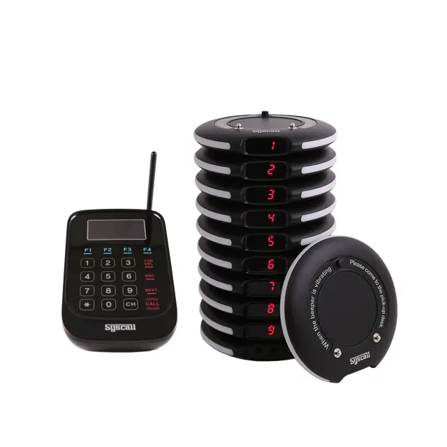 (GP-101R)Syscall Wireless restaurant guest coast pager/paging system at restaurant, hospital and hotel or cafe