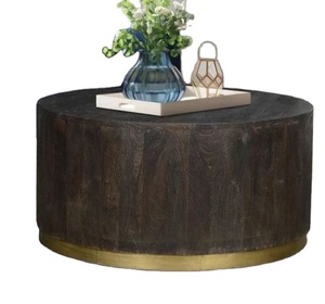 โต๊ะเฟอร์นิเจอร์ทันสมัย สำหรับตกแต่งบ้าน โรงแรม ห้องนั่งเล่น โต๊ะทรงกลมโลหะสีเงินสไตล์ฟินแลนด์ โต๊ะเฟอร์นิเจอร์ทันสมัย - Product Image 2