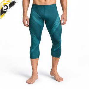 Leggings Capri pour Hommes de Haute Qualité, Compression Respirante, Matière Douce et Extensible, Ajustement Sûr, Confort et Mobilité pour l'Entraînement Quotidien - Product Image 1