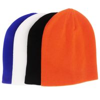 Bonnet d'hiver en polyester tricoté, chaud, côtelé, réglable, unisexe, adulte, couleur personnalisée, logo personnalisé, haute qualité, respirant