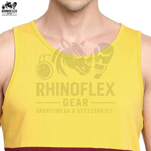 Personnalisé fait à la main 100% coton hommes hommes débardeurs Muscle Gym porter course Stringer respirant et réglable débardeurs hommes - Product Image 6