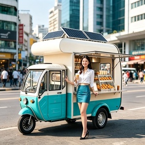รถเข็นปาดไทยแบบหนักพร้อมกระทะและสถานีซอสถั่วลิสงสำหรับขายอาหารริมทางตลาดกลางคืนแบบ<span class=keywords><strong>ไทย</strong></span> - Product Image 2