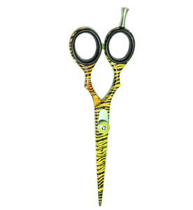 Tijeras de corte de pelo de peluquero al por mayor con cuchillas afiladas de metal y acero, tijeras de peluquería de belleza con reposapiés ajustable - Product Image 3