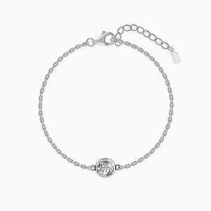 สร้อยข้อมือเงินแบบพรีเมี่ยมทรงกลมพร้อมจี้เครื่องประดับทางศาสนาที่ทันสมัยเครื่องประดับหรูหราของขวัญที่เหมาะเป็นของขวัญสำหรับโอกาส - Product Image 1