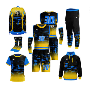 Newest Blue Men Volleyball Uniform Package Sports Volleyball Jersey Set Exclusive <b>Deal</b> - Product Image 1
