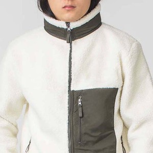 Full-Zip <b>Sherpa</b> Fleece <b>Jacket</b> with Embroidery Eco-Friendly Soft Outerwear for Cold Weather & Outdoor Adventures <b>Men's</b> - Product Image 3