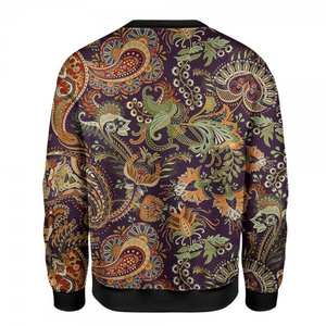 2025 sweat-shirt streetwear surdimensionné à manches longues pour femmes 100% coton imprimé sublimation pour la saison d'hiver noël-vente en gros - Product Image 2