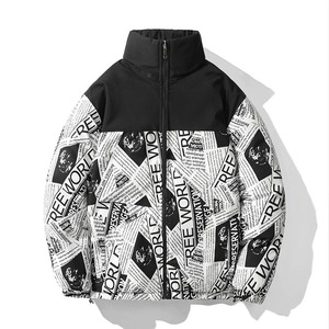 แจ็กเก็ตปลาปักเป้าพิมพ์ลาย3D แจ็กเก็ตลำลองสำหรับผู้ชายแจ็กเก็ตฤดูหนาวมีสไตล์ - Product Image 3