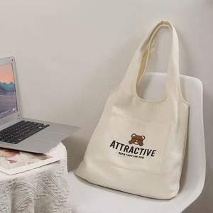 Bolsas de Compra Reutilizables Multifuncionales de Gran Capacidad, de Algodón/Poliéster/Elastano, 160g, Impresión de Logotipo Personalizado en Serigrafía - Product Image 5