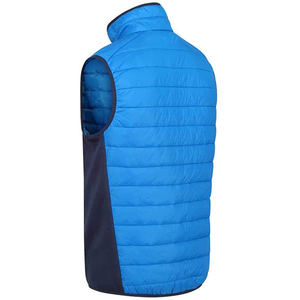 Chaleco acolchado para hombre, chaleco acolchado cálido de invierno para hombre, chaleco completo de color sin mangas con cuello levantado y bolsillos, prendas de vestir, chaleco - Product Image 3