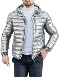 Chaqueta de Invierno Ultraligera de Lona con Diseño Personalizado al por Mayor para Hombre, Impresión Digital, Poliéster/Algodón, Impermeable, de Secado Rápido - Product Image 4