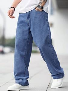 Pantalones vaqueros holgados informales holgados de moda para hombre, estilo Hip Hop de algodón 100% de alta calidad, hechos en Bangladesh - Product Image 5