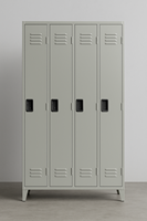 Armoire métallique industrielle robuste à 4 portes de fabrication européenne pour les écoles, les hôtels, les centres commerciaux en plein air