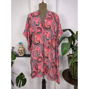 Neuer ชุดใส่อยู่บ้านสไตล์เรียบง่ายสไตล์ Kaftan seidenmisschung - Product Image 3