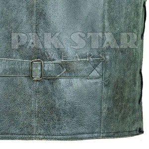 Chaleco de cuero sin mangas transpirable para hombre de último estilo, ropa de moda de invierno - Product Image 6