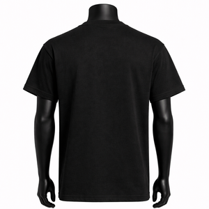 Camiseta de alta calidad, lisa, de algodón grueso, de lujo, unisex, con impresión de logotipo personalizado, camiseta básica extragrande para hombre. - Product Image 2