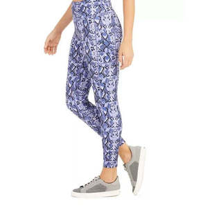 Leggings a Compressione da Donna Ideology con Stampa Pitone Viola Personalizzata, Gamba Svasata, Taglia XX-Large per Allenamento - Product Image 3