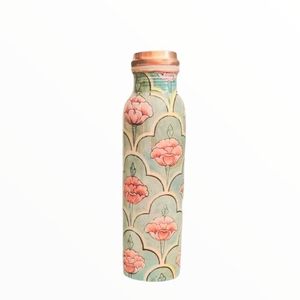 <b>Vintage</b> inspired copper <b>bottle</b> with ecofriendly traits beautiful artisan style and Ayurvedic health features - Product Image 1