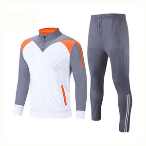 Ensemble de survêtement à capuche zippé en molleton de coton de haute qualité, respirant et chaud, vêtements de sport pour hommes - Product Image 1