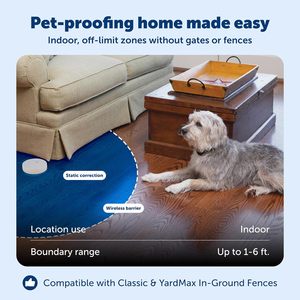 PetSafe Pawz Away, Barrera Inalámbrica para Mascotas en Interiores, Sistema de Entrenamiento Eléctrico Recargable para Perros y Gatos con Collar Receptor - Product Image 3