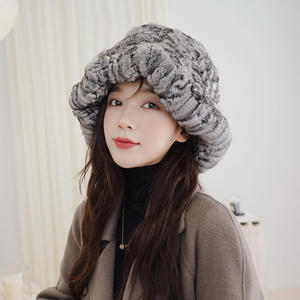 <b>Women</b> soft luxury fur <b>bucket</b> <b>hat</b> winter <b>hat</b> cozy plush warm stylish street fashion accessory trendy elegant casual headwear - Product Image 6