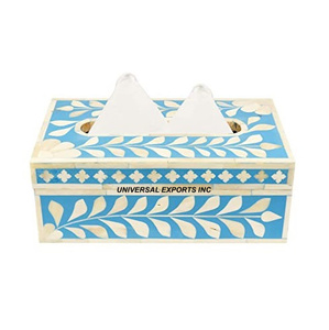 Boîte à mouchoirs rectangulaire de luxe Design attrayant Porte-mouchoirs fantaisie fait à la main Boîte à mouchoirs en bois élégante et classique - Product Image 5