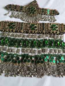 Conjunto de collar de acero inoxidable afgano hecho a mano con forma personalizada más vendido para mujer, conjunto nupcial largo Vintage para fiestas de boda - Product Image 5