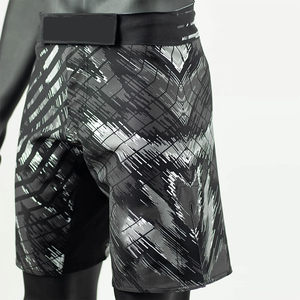 Shorts MMA pour hommes de haute qualité, entièrement sublimés, design personnalisé, polyester/nylon, séchage rapide, respirant, durable, taille élastique, OEM/ODM - Product Image 1