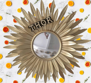 Décoration murale créative de style nordique or 3D fleur de soleil en métal de luxe pour la chambre à coucher ou le salon style moderne - Product Image 5