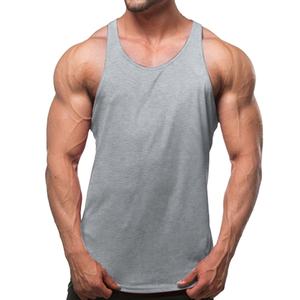 Vente en gros de débardeurs de fitness pour hommes, avec logo personnalisé, impression sérigraphique, anti-odeur, gilet pour hommes - Product Image 1