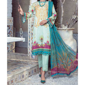 Costume imprimé numérique non cousu 3 pièces pour femmes, collection AVA - Product Image 1
