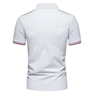 เสื้อแขนสั้นผ้าฝ้าย/เส้นใยไม้ไผ่ระบายอากาศได้ดีปักลายไซส์พิเศษสำหรับผู้ชาย - Product Image 2