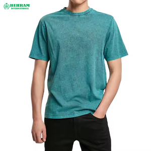 T-shirts décontractés pour hommes, dernière collection, couleur unie, avec logo personnalisé sur le devant, polyester/coton, respirants et à séchage rapide - Product Image 3