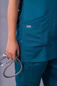 Uniformes Médicos con Cuello en V, Uniformes de Hospital, Conjuntos de Uniformes de Enfermería, Blusas de Manga Corta, Pantalones Jogger, Unisex, para Enfermeras, Verano - Product Image 3