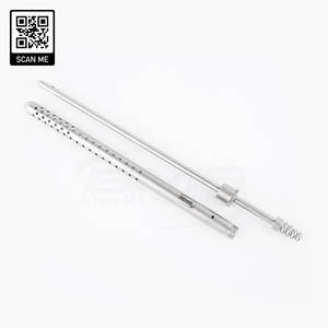 Tube d'aspiration manuel de haute qualité en acier inoxydable, instruments chirurgicaux généraux ORL, pointe d'aspiration abdominale, CE - Product Image 3