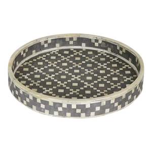 Élégant plateau de service en incrustation d'os fait à la main pour les fêtes de mariage et la décoration intérieure avec artisanat - Product Image 2