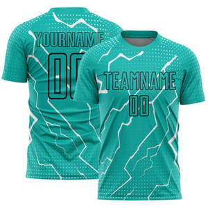 Maillot de football unisexe de haute qualité uniformes de football respirants à séchage rapide numéro de nom vêtements d'équipe en gros pour adultes - Product Image 2