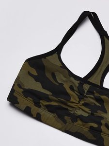 Bralette à dos nageur en coton confortable pour femmes conception en T Logo personnalisé soutien-gorge de sport sans couture XS One Plus Size Spandex - Product Image 2